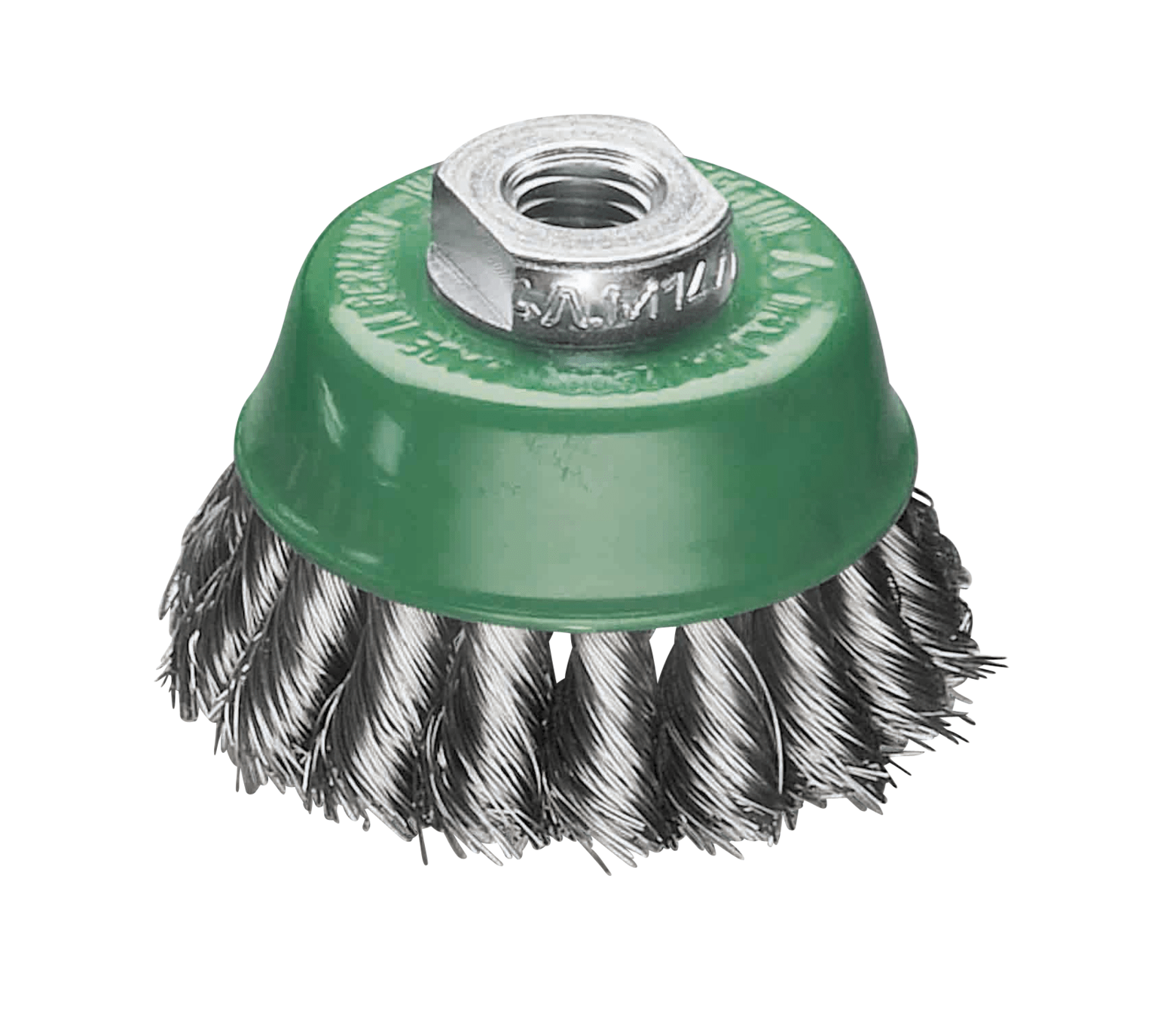 GRATA COPA CÓNICA 3” ALAMBRE TRENZADO INOX